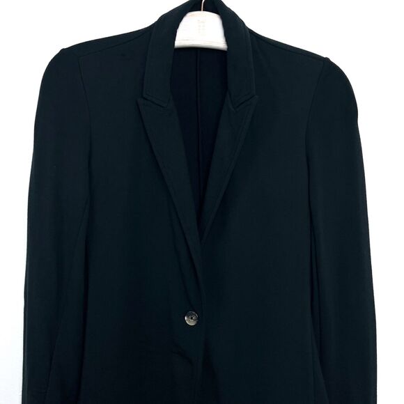Theory Womens Single Button Modal Blazer Jacket Size Small Black - Picture 2 of 9